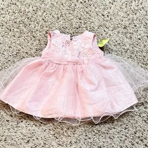 Emma Rose Pink Tulle Baby Party Wedding‎ Holiday Dress 3-6M NWT